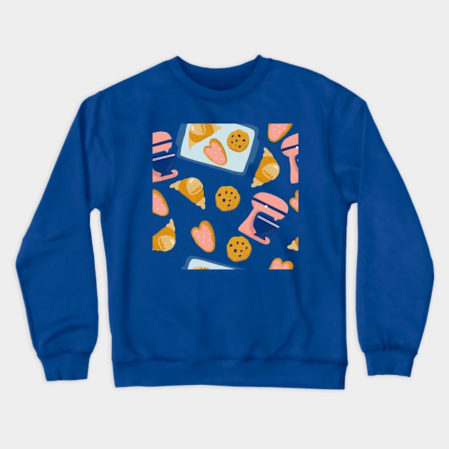 Home Baking Pattern Crewneck Sweatshirt by Patternos